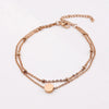 Casual Elegant Customization Laser Engraving Heart Shape 304 Stainless Steel Box Chain Chain & Link Bracelets Wholesale