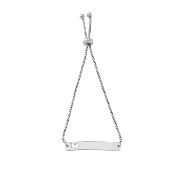 Casual Elegant Customization Laser Engraving Heart Shape 304 Stainless Steel Box Chain Chain & Link Bracelets Wholesale