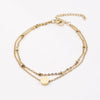 Casual Elegant Customization Laser Engraving Heart Shape 304 Stainless Steel Box Chain Chain & Link Bracelets Wholesale