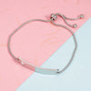 Casual Elegant Customization Laser Engraving Heart Shape 304 Stainless Steel Box Chain Chain & Link Bracelets Wholesale