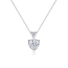 Casual Elegant 925 Silver Moissanite Clavicle Necklace That Does Not Fade