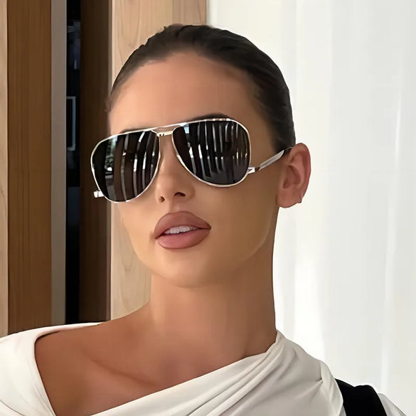 Casual Elegant Solid Color Pc Special-Shaped Mirror Full Frame Women'S Sunglasses