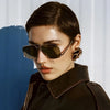 Casual Elegant Solid Color Pc Special-Shaped Mirror Full Frame Women'S Sunglasses