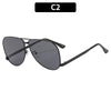 Casual Elegant Solid Color Pc Special-Shaped Mirror Full Frame Women'S Sunglasses