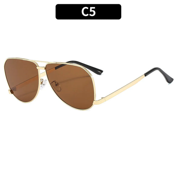 Casual Elegant Solid Color Pc Special-Shaped Mirror Full Frame Women'S Sunglasses