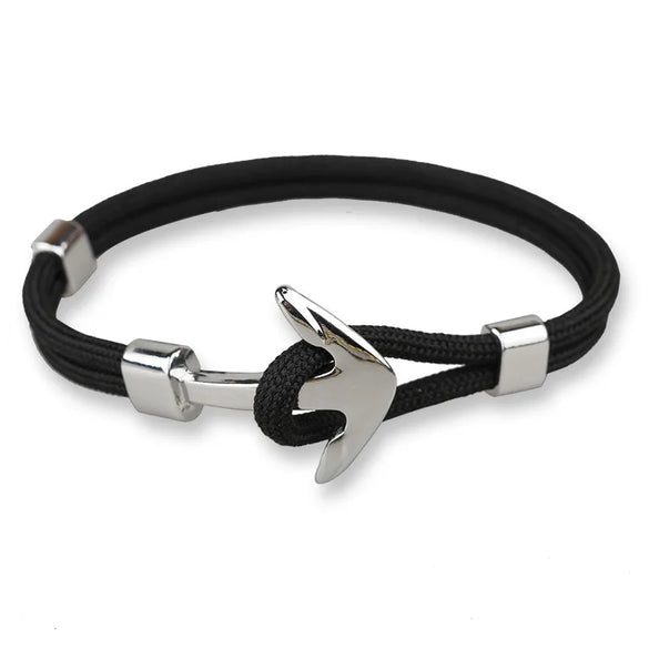 Casual Ethnic Style Anchor Alloy Rope Unisex Bracelets