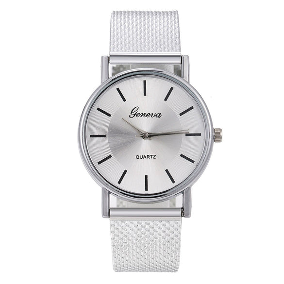 Casual Fashion Quartz Wrist Watch With Plastic Case Plastic Strap Stainless Steel Clasp And Round Dial