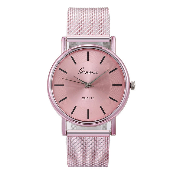Casual Fashion Quartz Wrist Watch With Plastic Case Plastic Strap Stainless Steel Clasp And Round Dial