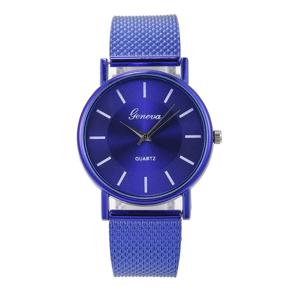 Casual Fashion Quartz Wrist Watch With Plastic Case Plastic Strap Stainless Steel Clasp And Round Dial