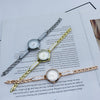 Casual Female Quartz Watch Alloy Strap Round Dial