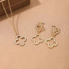 Casual Flower Alloy Gold Plated Women'S Jewelry Set