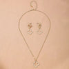 Casual Flower Alloy Gold Plated Women'S Jewelry Set