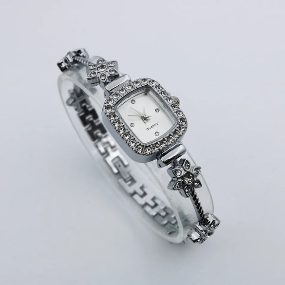 Casual Flower Jewelry Buckle Quartz Women'S Watches