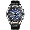 Casual Geometric Single Folding Buckle Quartz Men'S Watches