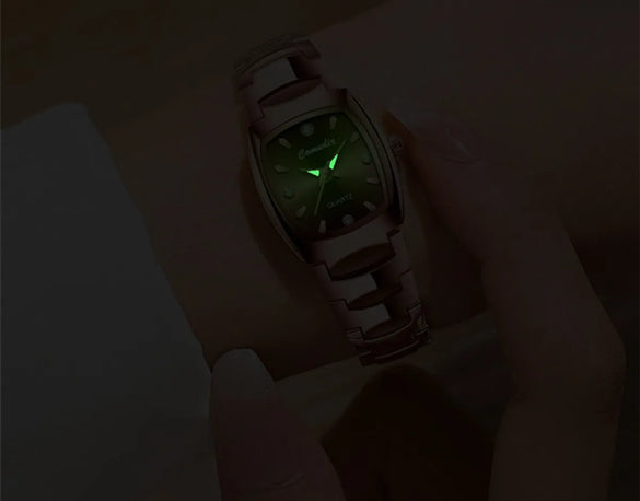 Casual Geometric Single Folding Buckle Quartz Women'S Watches