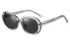 Casual Geometric Tac Oval Frame Full Frame Women'S Sunglasses
