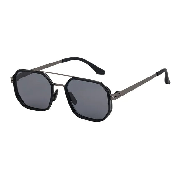 Casual Hawaiian Classic Style Square Tac Square Full Frame Men'S Sunglasses