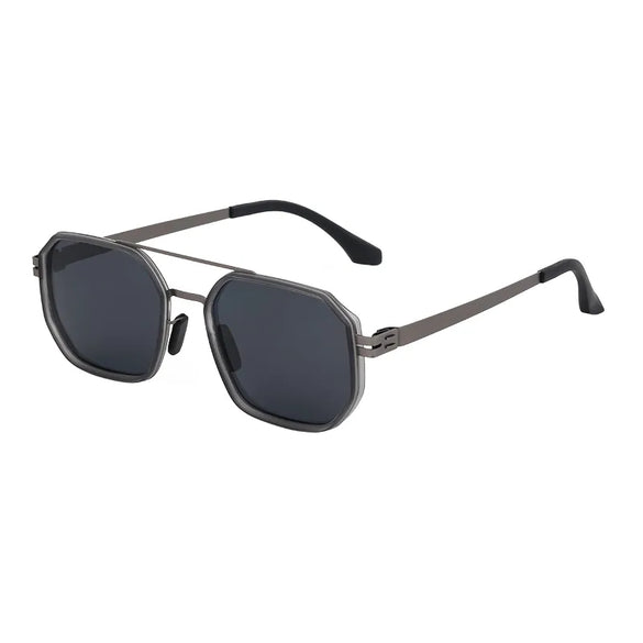 Casual Hawaiian Classic Style Square Tac Square Full Frame Men'S Sunglasses