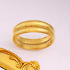 Casual Hip-Hop Oversized Circle Solid Color 304 Stainless Steel 18K Gold Plated Bangle In Bulk