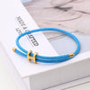 Casual Modern Style Simple Style Letter Colorful Solid Color 18K Gold Plated Stainless Steel Wholesale Wristband