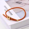 Casual Modern Style Simple Style Letter Colorful Solid Color 18K Gold Plated Stainless Steel Wholesale Wristband