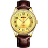 Casual Number Buckle Quartz Men'S Watches