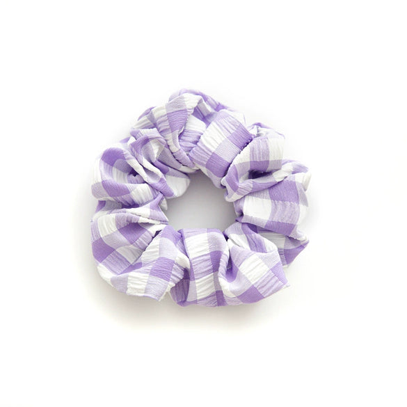 Casual Plaid Fabric Hair Tie Hair Accessories For Girls With High Elasticity And Seiko Craft