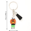 Casual Preppy Style Commute Pumpkin Witches Knot Bat Arylic Tassel Halloween Bag Pendant Keychain