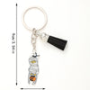 Casual Preppy Style Commute Pumpkin Witches Knot Bat Arylic Tassel Halloween Bag Pendant Keychain