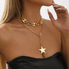 Casual Punk Star CCB Iron Chain Wholesale Pendant Necklace