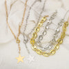 Casual Punk Star CCB Iron Chain Wholesale Pendant Necklace