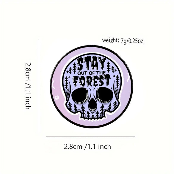 Casual Retro Letter Skull Alloy Women'S Brooches