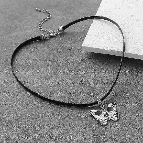 Casual Retro Punk Butterfly Alloy Acrylic Wholesale Choker