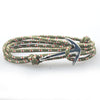 Casual Retro Simple Style Anchor Alloy Rope Layered Unisex Bracelets