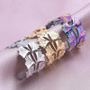 Casual Rock Modern Style Leaves 304 Stainless Steel Plating 18K Gold Plated Unisex Open Rings