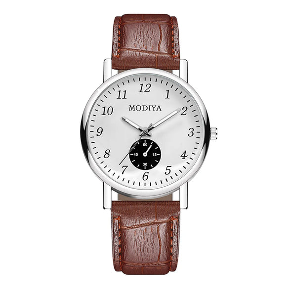 Casual Round Buckle Quartz Men'S Watches