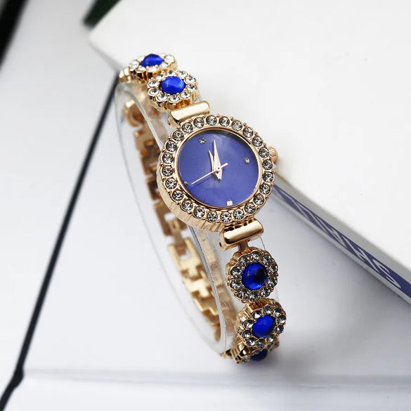 Casual Round Jewelry Buckle Quartz Women'S Watches