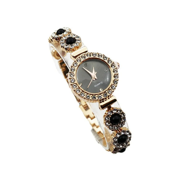 Casual Round Jewelry Buckle Quartz Women'S Watches