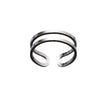 Casual Round Stainless Steel Plating Unisex Open Ring