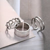 Casual Round Stainless Steel Plating Unisex Open Ring