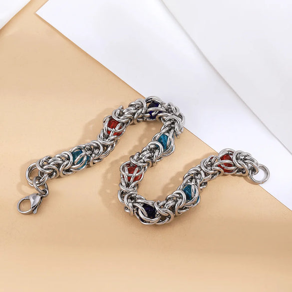 Casual Simple Style Geometric 201 Stainless Steel Bracelets In Bulk