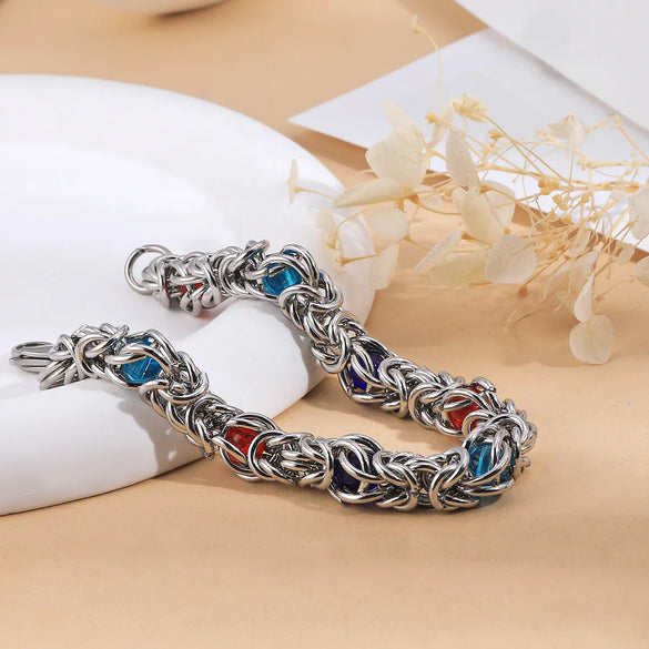 Casual Simple Style Geometric 201 Stainless Steel Bracelets In Bulk