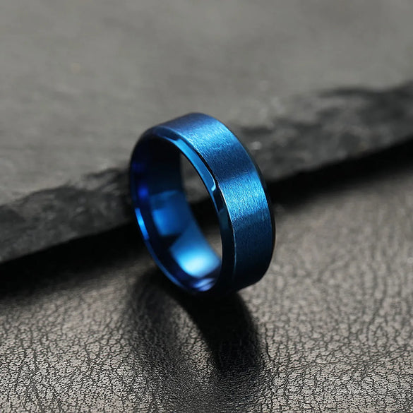 Casual Simple Style Geometric Titanium Steel Men'S Rings