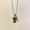 Casual Simple Style Grape Mushroom Natural Stone Titanium Steel Wholesale Pendant Necklace