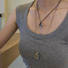 Casual Simple Style Grape Mushroom Natural Stone Titanium Steel Wholesale Pendant Necklace