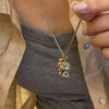 Casual Simple Style Grape Mushroom Natural Stone Titanium Steel Wholesale Pendant Necklace