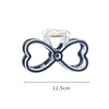 Casual Simple Style Heart Shape Bow Knot Arylic Alloy Hair Claws 1 Piece