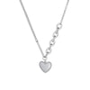 Casual Simple Style Heart Shape Titanium Steel Plating 18k Gold Plated Pendant Necklace