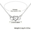 Casual Simple Style Infinity Heart Shape Alloy Unisex Necklace
