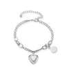 Casual Simple Style Letter Heart Shape 304 Stainless Steel 18K Gold Plated Bracelets In Bulk